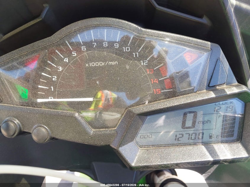 2014 Kawasaki Ninja VIN JKAEX8B10EA007564 IAAI salvage auction — ALL OVER, Salvage (California), sold $225 on 2026-07-29 (photo 7)