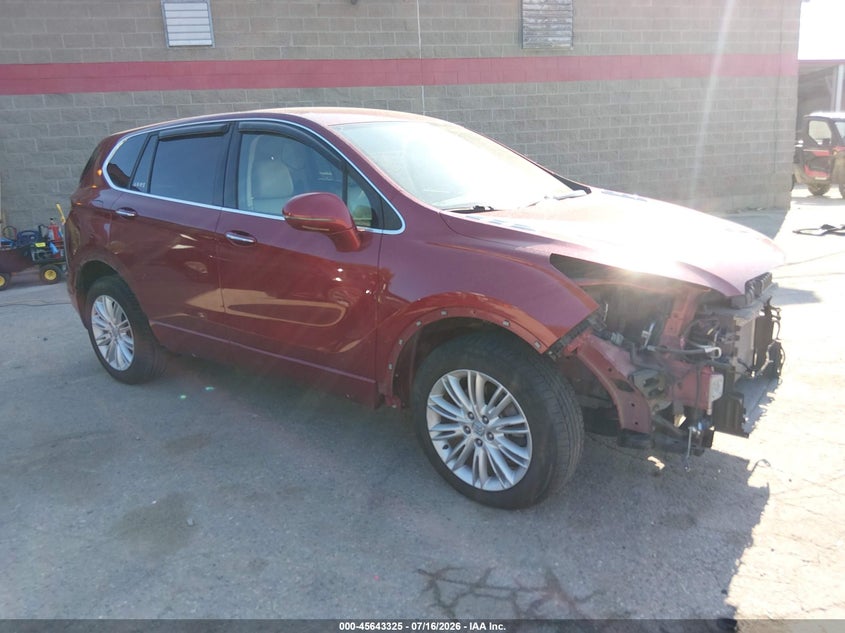 2018 Buick Envision VIN LRBFXBSA6JD055052 IAAI salvage auction — FRONT END, Salvage Title, sold $975 on 2026-09-22 (photo 1)