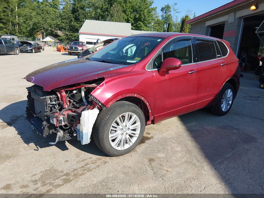 2018 Buick Envision VIN LRBFXBSA6JD055052 IAAI salvage auction — FRONT END, Salvage Title, sold $975 on 2026-09-22 (photo 2)