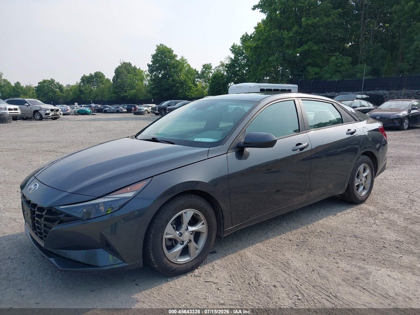 2021 Hyundai Elantra VIN 5NPLL4AGXMH049920 IAAI salvage auction — NORMAL WEAR, Sf97 (New York), sold $1,550 on 2026-07-23 (photo 2)