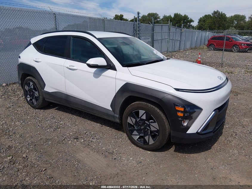 2025 Hyundai Kona VIN KM8HB3AB7SU302584 IAAI salvage auction — HAIL, Enterprise Vehicles Clear Only (Utah), sold $11,575 on 2026-07-23 (photo 1)