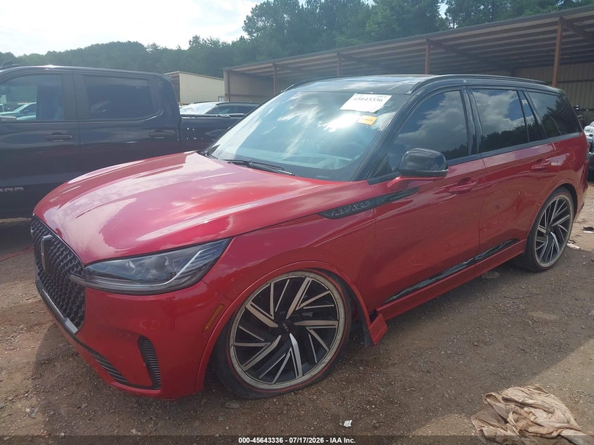 2025 Lincoln Aviator VIN 5LM5J9XC1SGL02164 IAAI salvage auction — LEFT FRONT, Salvage (Alabama), sold $15,775 on 2026-09-08 (photo 2)
