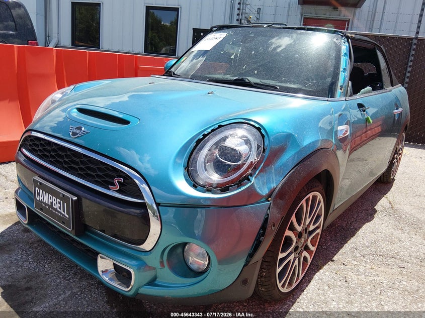 2019 Mini Convertible VIN WMWWG9C59K3E41323 IAAI salvage auction — ROOF, Salvage (Kansas), sold $1,650 on 2026-09-23 (photo 2)