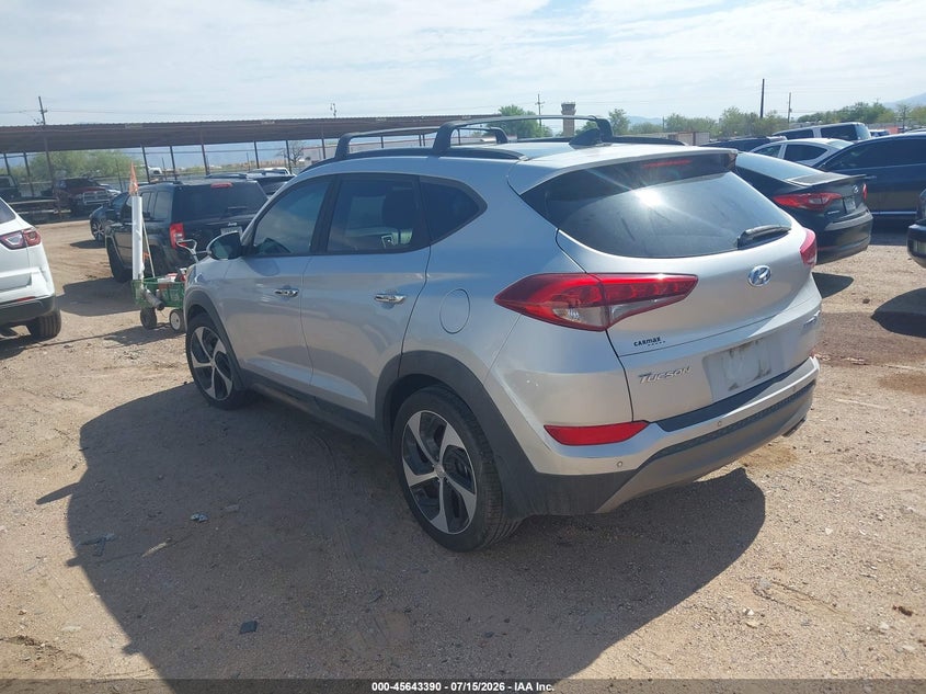 2016 Hyundai Tucson VIN KM8J33A26GU253061 IAAI salvage auction — NORMAL WEAR, Clear-Dealer Only (Arizona), sold $2,750 on 2026-07-30 (photo 3)