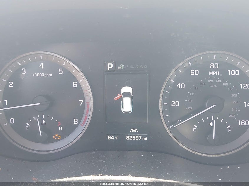 2016 Hyundai Tucson VIN KM8J33A26GU253061 IAAI salvage auction — NORMAL WEAR, Clear-Dealer Only (Arizona), sold $2,750 on 2026-07-30 (photo 7)
