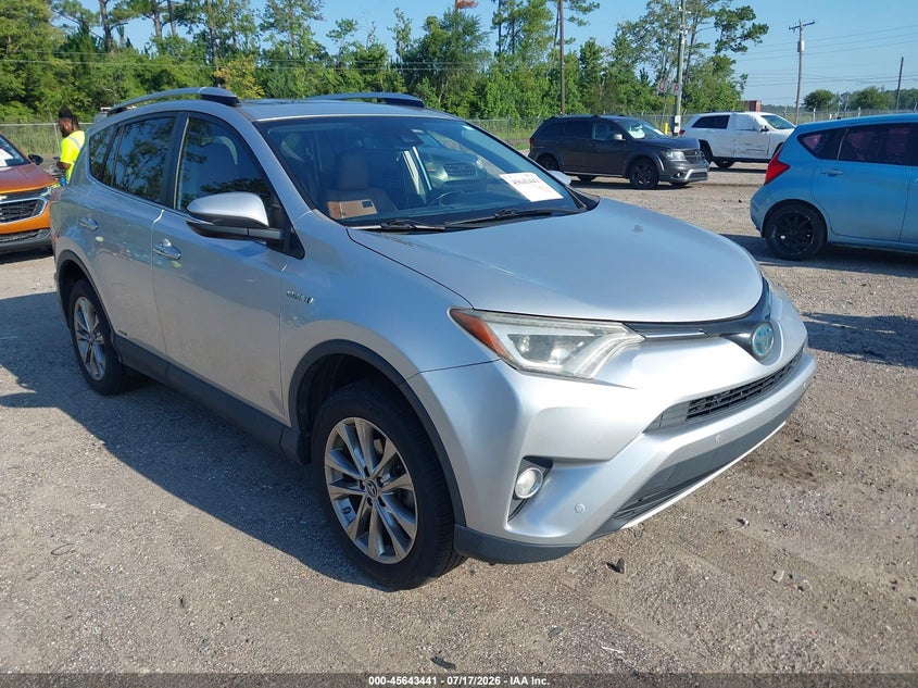 2016 Toyota Rav 4 VIN JTMDJREV6GD041985 IAAI salvage auction — REAR END, Rebuildable (Florida), sold $5,400 on 2026-07-28 (photo 1)
