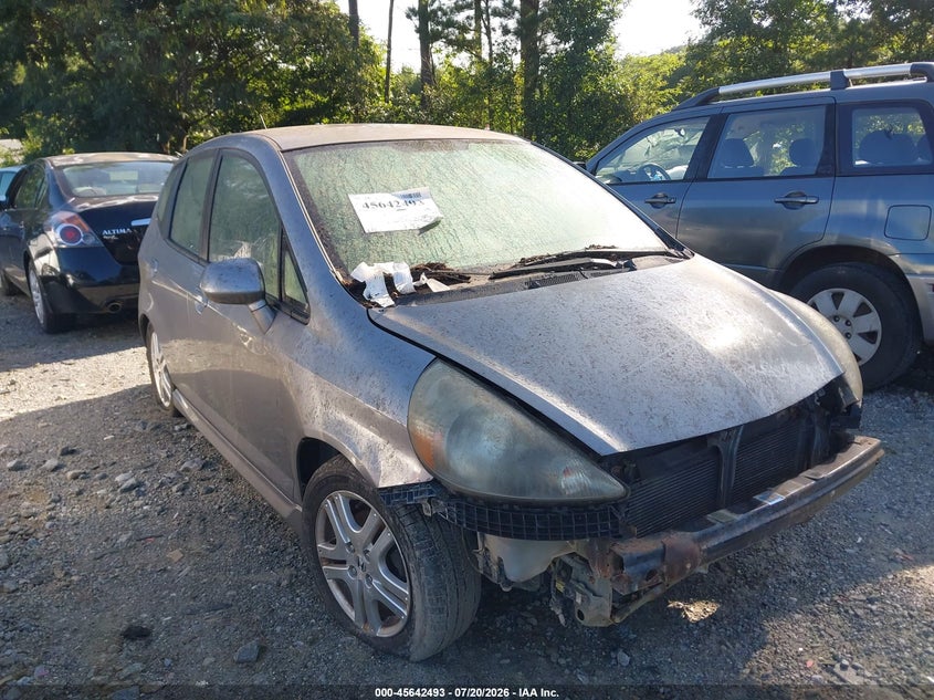 2007 Honda Fit VIN JHMGD38667S034163 IAAI salvage auction — NORMAL WEAR, Clear (Georgia), sold $175 on 2026-07-28 (photo 1)