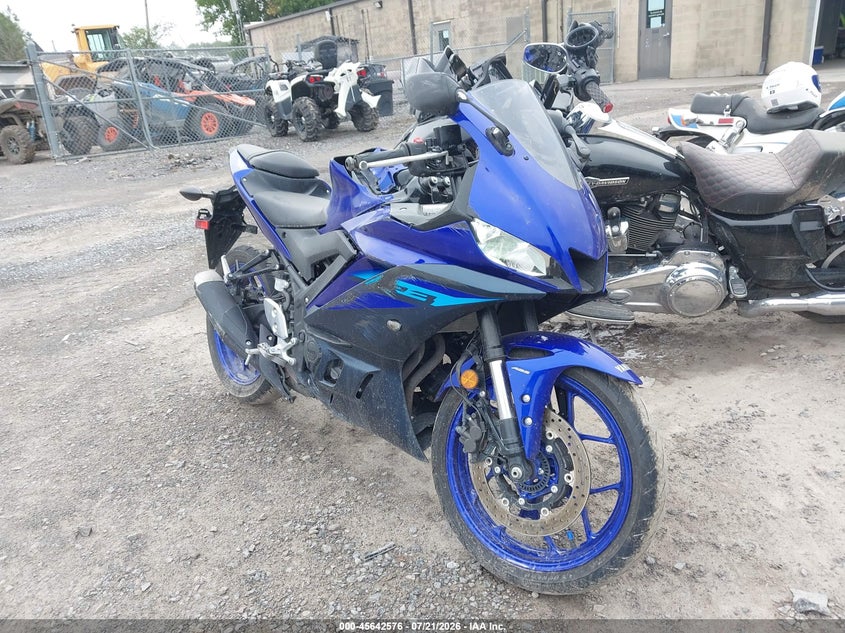 2024 Yamaha Yzf VIN MH3RH18Y1RK017179 IAAI salvage auction — SIDE, Wait Title, sold $775 on 2026-08-21 (photo 1)
