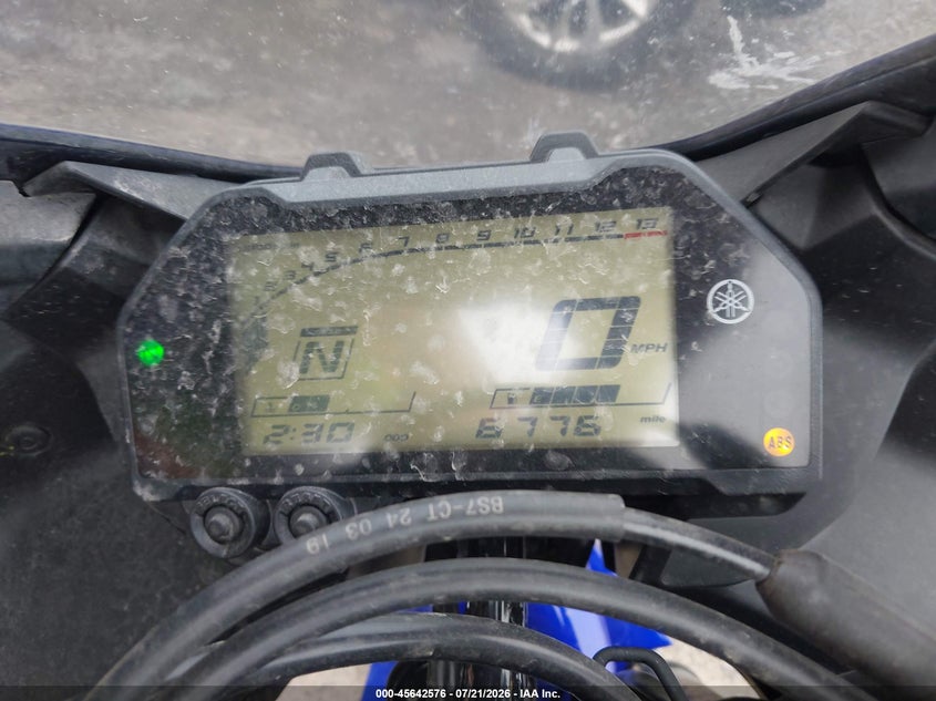 2024 Yamaha Yzf VIN MH3RH18Y1RK017179 IAAI salvage auction — SIDE, Wait Title, sold $775 on 2026-08-21 (photo 7)