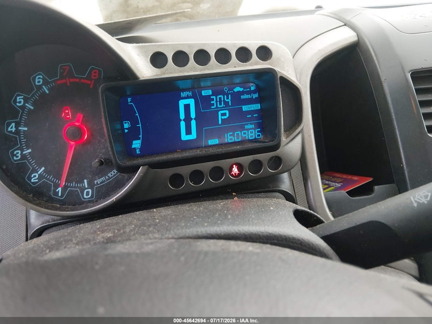 2015 Chevrolet SONIC VIN 1G1JC5SH8F4187140 IAAI salvage auction — NORMAL WEAR, Clear (South Carolina), sold $300 on 2026-08-22 (photo 7)