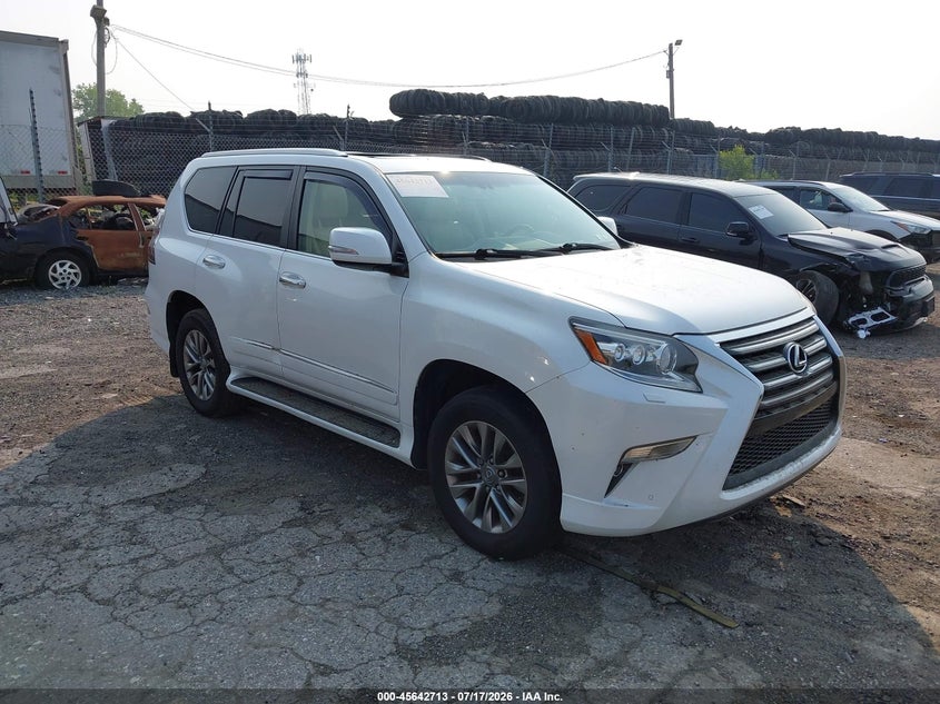 2017 Lexus Gx VIN JTJJM7FX8H5166686 IAAI salvage auction — WATER/FLOOD, Salvage Title, sold $9,400 on 2026-08-26 (photo 1)