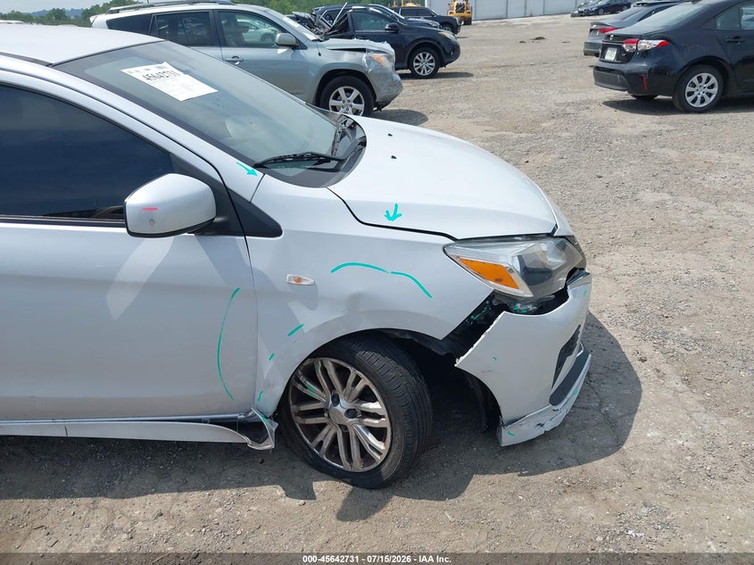 2021 Mitsubishi Mirage VIN ML32FUFJ4MHF03865 IAAI salvage auction — RIGHT FRONT, Salvage Title, sold $2,050 on 2026-09-03 (photo 6)