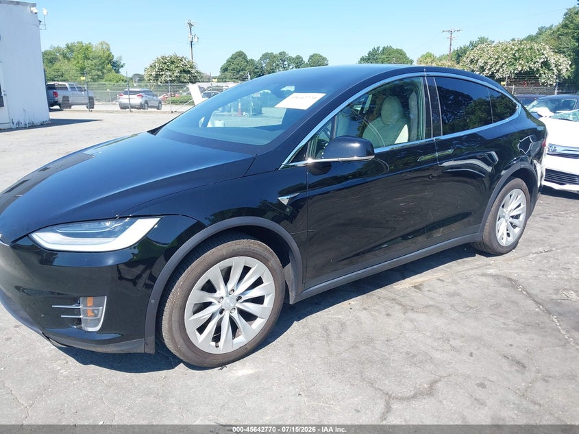 2020 Tesla Model x VIN 5YJXCAE2XLF300897 IAAI salvage auction — RIGHT FRONT, Salvage Rebuilt (North Carolina), sold $8,600 on 2026-07-23 (photo 2)
