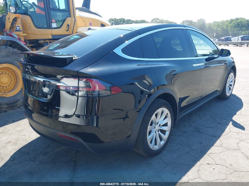 2020 Tesla Model x VIN 5YJXCAE2XLF300897 IAAI salvage auction — RIGHT FRONT, Salvage Rebuilt (North Carolina), sold $8,600 on 2026-07-23 (photo 4)
