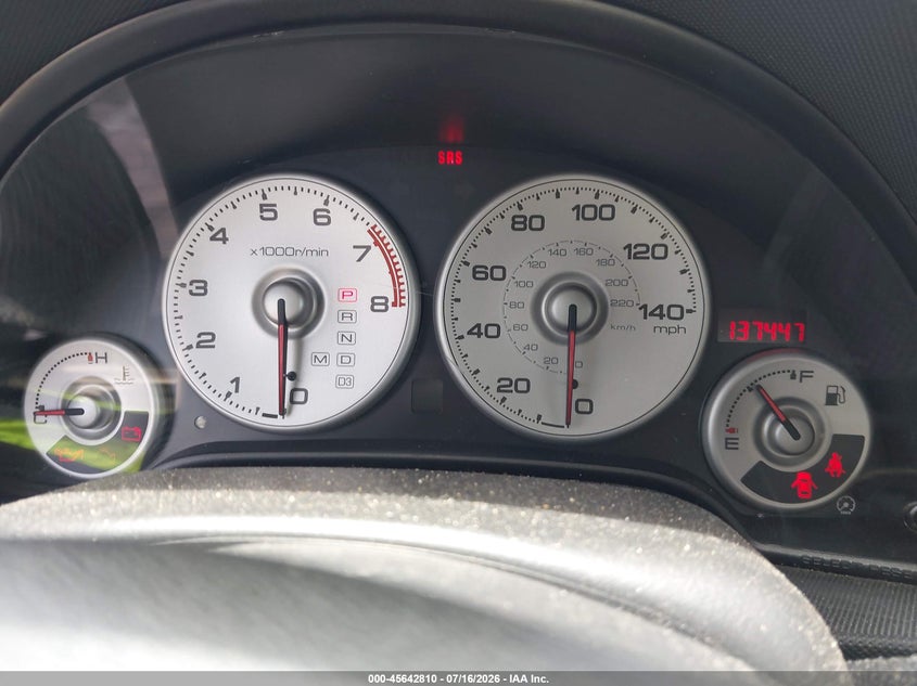 2002 Acura Rsx VIN JH4DC548X2C022917 IAAI salvage auction — NORMAL WEAR, Clear (Louisiana), sold $500 on 2026-07-27 (photo 7)