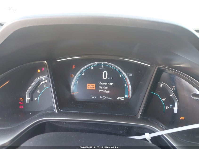 2018 Honda Civic VIN SHHFK7H52JU428456 IAAI salvage auction — FRONT END, Salvage (California), sold $1,550 on 2026-07-28 (photo 7)