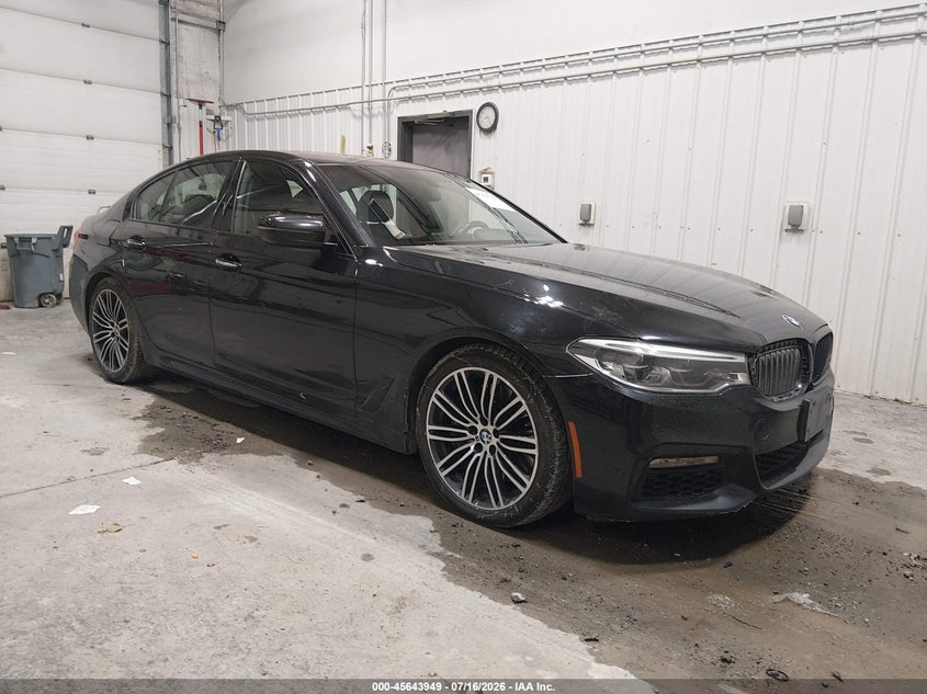 2017 BMW 5er VIN WBAJE7C38HG890946 IAAI salvage auction — LEFT SIDE, Bill Of Sale (Alaska), sold $14,200 on 2026-07-31 (photo 1)