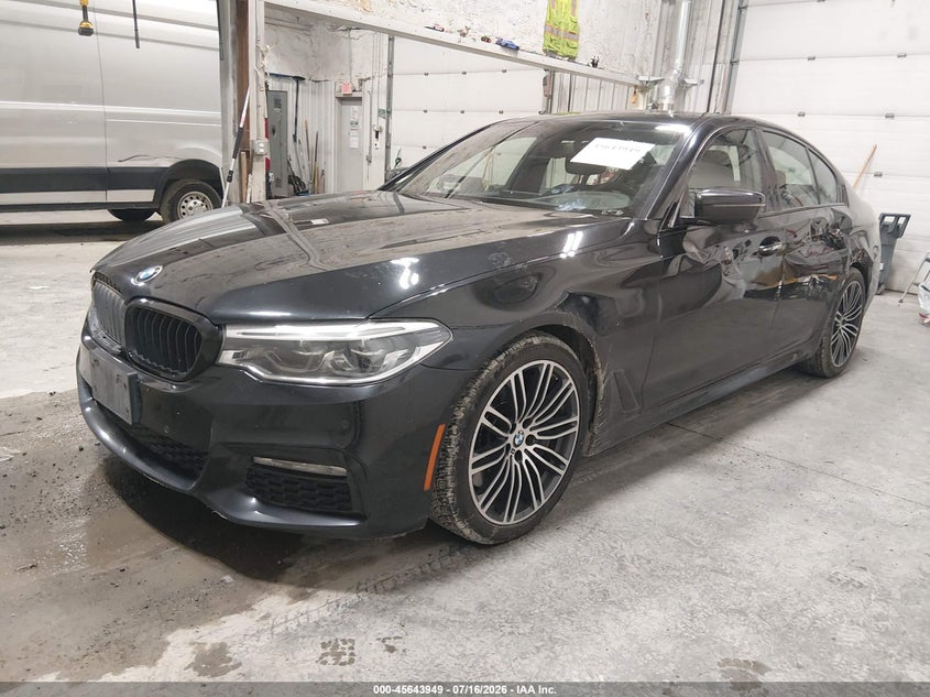 2017 BMW 5er VIN WBAJE7C38HG890946 IAAI salvage auction — LEFT SIDE, Bill Of Sale (Alaska), sold $14,200 on 2026-07-31 (photo 2)