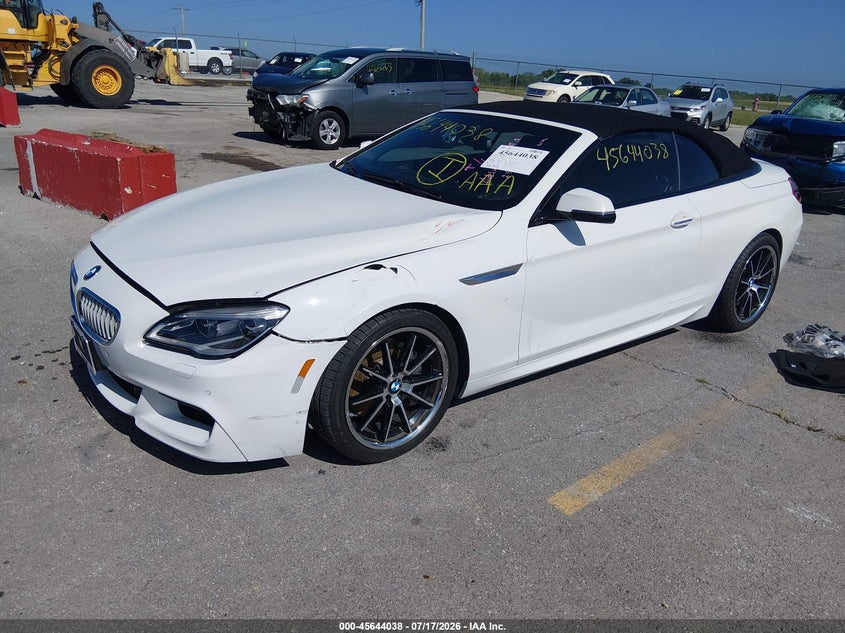 2018 BMW 6er VIN WBA6F7C5XJG232331 IAAI salvage auction — FRONT END, Salvage (Missouri), sold $11,000 on 2026-08-13 (photo 2)