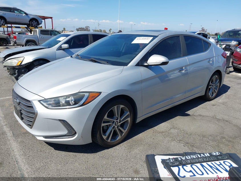 2017 Hyundai Elantra VIN KMHD84LF8HU224022 IAAI salvage auction — NORMAL WEAR, Clear - Dealer Only (California), sold $825 on 2026-07-23 (photo 2)