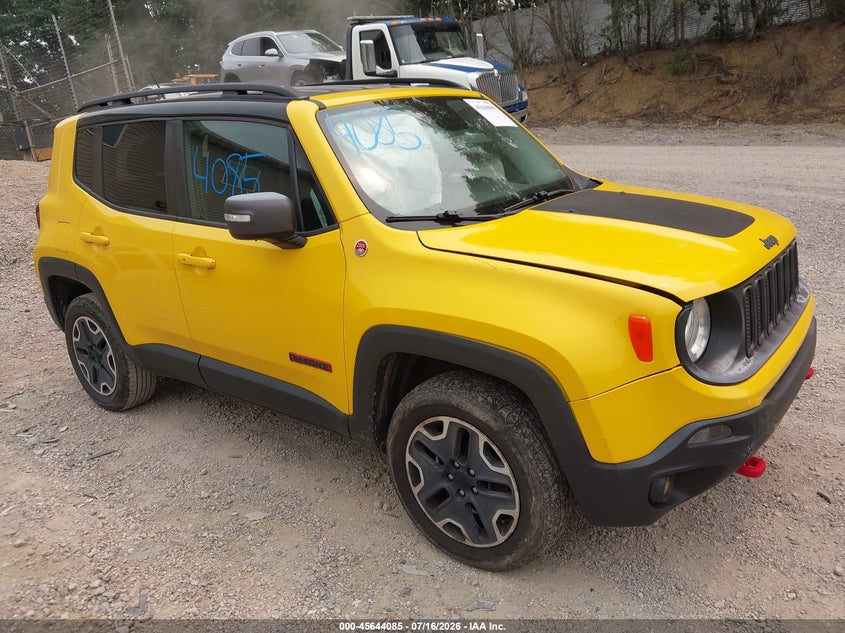 2016 Jeep Renegade VIN ZACCJBCTXGPD66144 IAAI salvage auction — FRONT END, Salvage Title, sold $1,600 on 2026-08-19 (photo 1)