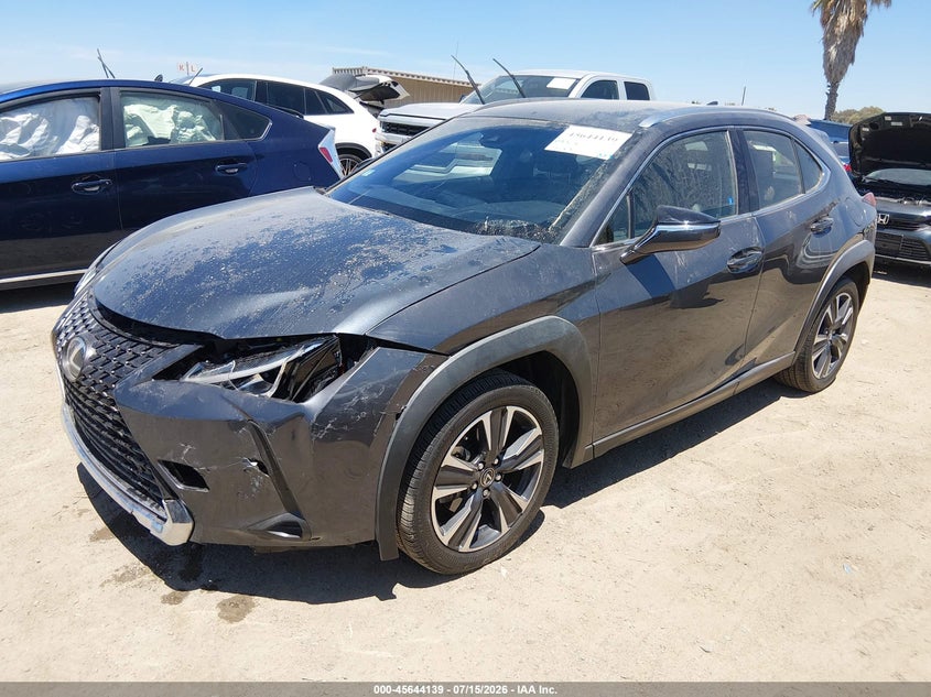 2022 Lexus Ux VIN JTHX3JBH5N2045945 IAAI salvage auction — FRONT END, Salvage (California), sold $9,050 on 2026-07-29 (photo 2)