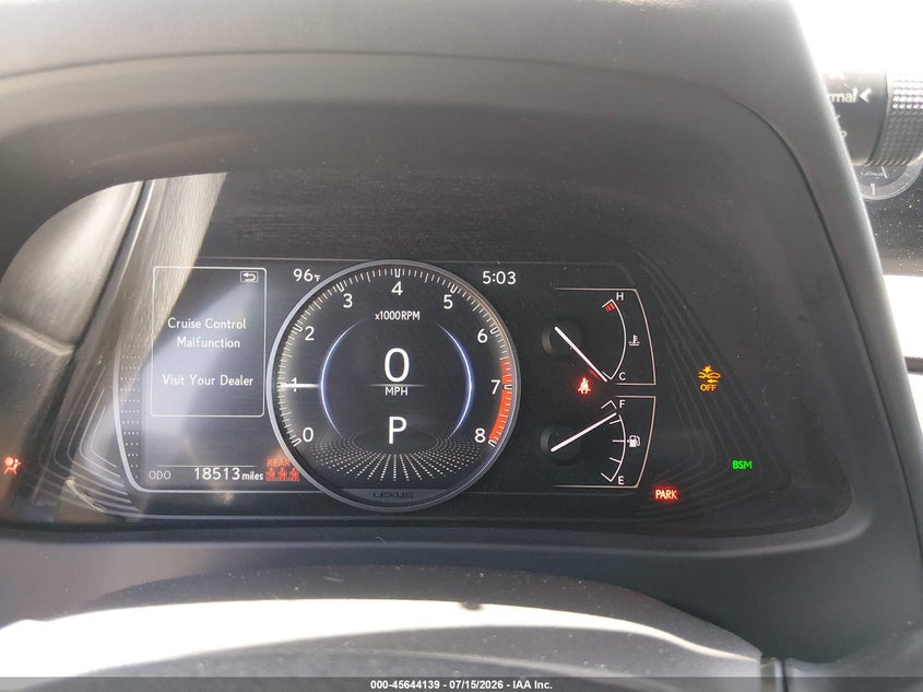 2022 Lexus Ux VIN JTHX3JBH5N2045945 IAAI salvage auction — FRONT END, Salvage (California), sold $9,050 on 2026-07-29 (photo 7)