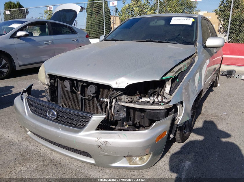 2002 Lexus Is 300 VIN JTHBD192620058042 IAAI salvage auction — FRONT END, Salvage (California), sold $600 on 2026-07-30 (photo 6)