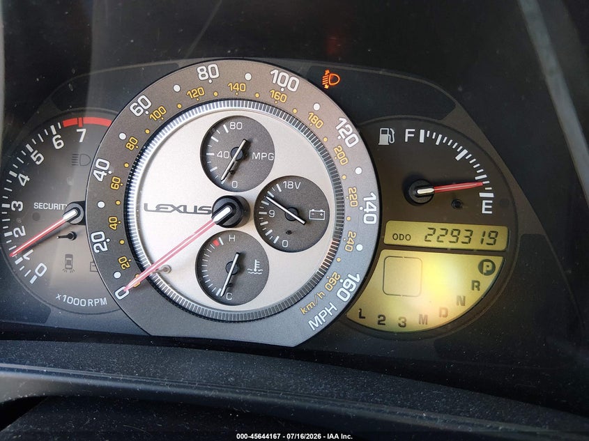 2002 Lexus Is 300 VIN JTHBD192620058042 IAAI salvage auction — FRONT END, Salvage (California), sold $600 on 2026-07-30 (photo 7)