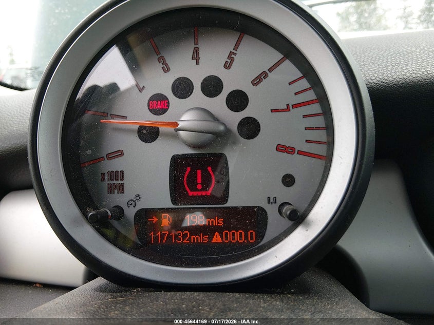 2007 Mini Cooper VIN WMWMF33567TU60648 IAAI salvage auction — FRONT END, Clear (Washington), sold $325 on 2026-07-29 (photo 7)