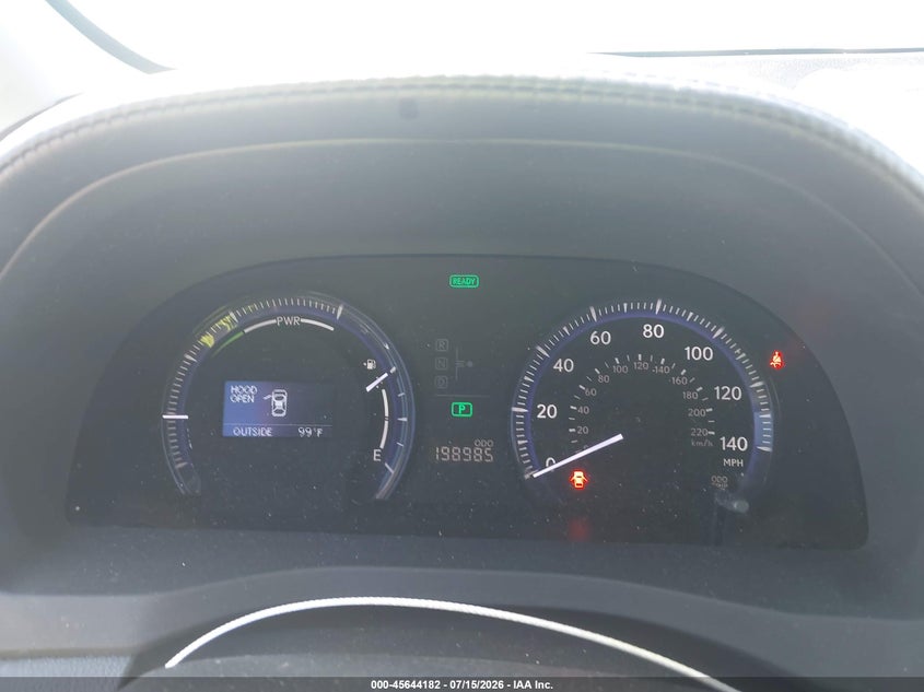2010 Lexus Hs 250h VIN JTHBB1BAXA2030951 IAAI salvage auction — NORMAL WEAR, Clear - Dealer Only (California), sold $525 on 2026-07-29 (photo 7)