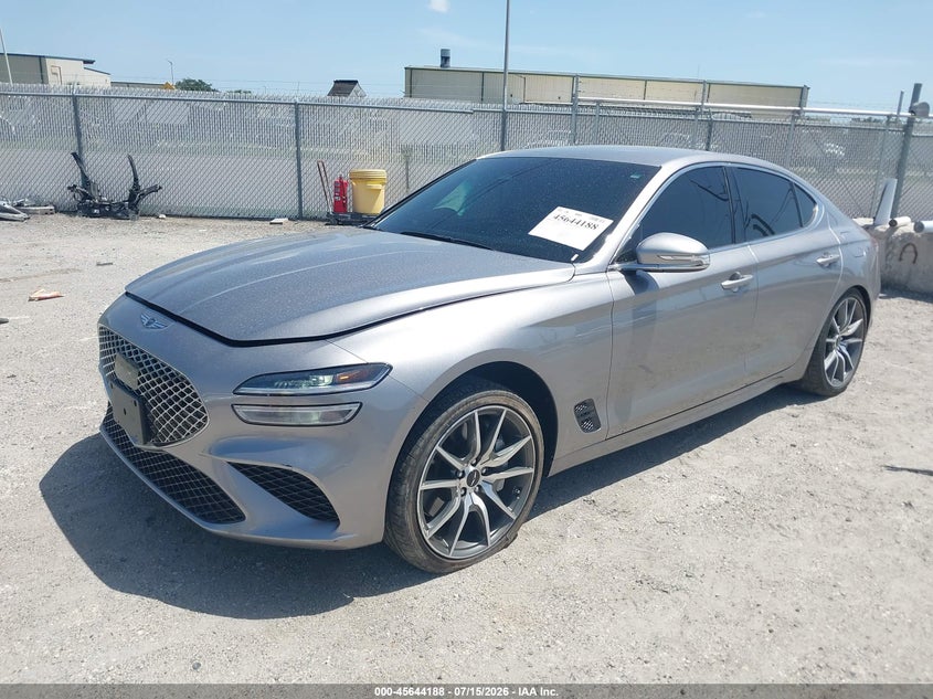 2024 Genesis G70 VIN KMTG34SC2RU142930 IAAI salvage auction — RIGHT SIDE, Rebuildable (Florida), sold $8,075 on 2026-08-25 (photo 2)