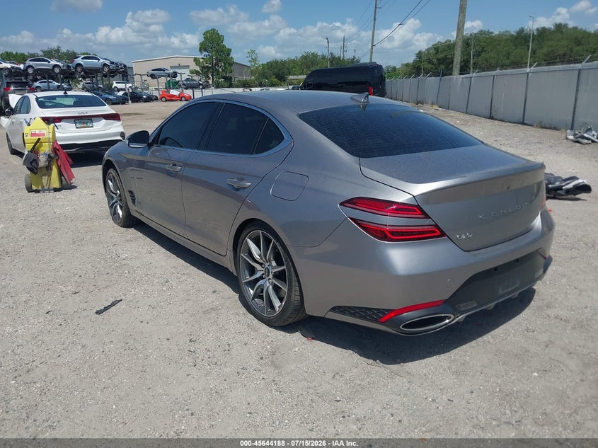 2024 Genesis G70 VIN KMTG34SC2RU142930 IAAI salvage auction — RIGHT SIDE, Rebuildable (Florida), sold $8,075 on 2026-08-25 (photo 3)