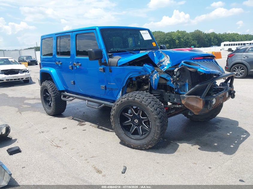 2016 Jeep Wrangler / VIN 1C4BJWEG9GL301972 IAAI salvage auction — FRONT END, Clear (Indiana), sold $3,650 on 2026-10-05 (photo 1)