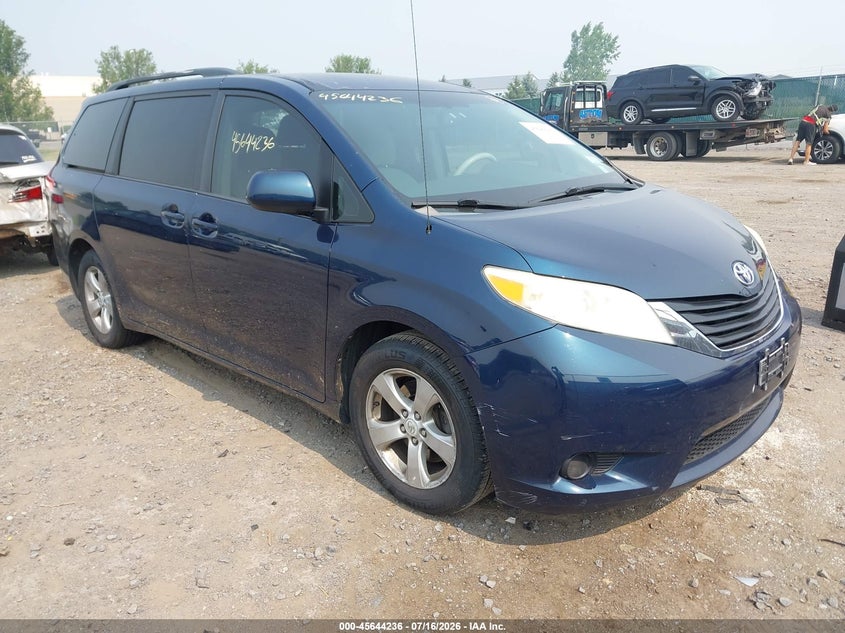 2011 Toyota Sienna VIN 5TDKK3DC0BS156600 IAAI salvage auction — LEFT REAR, Mv-907A (New York), sold $925 on 2026-07-28 (photo 1)