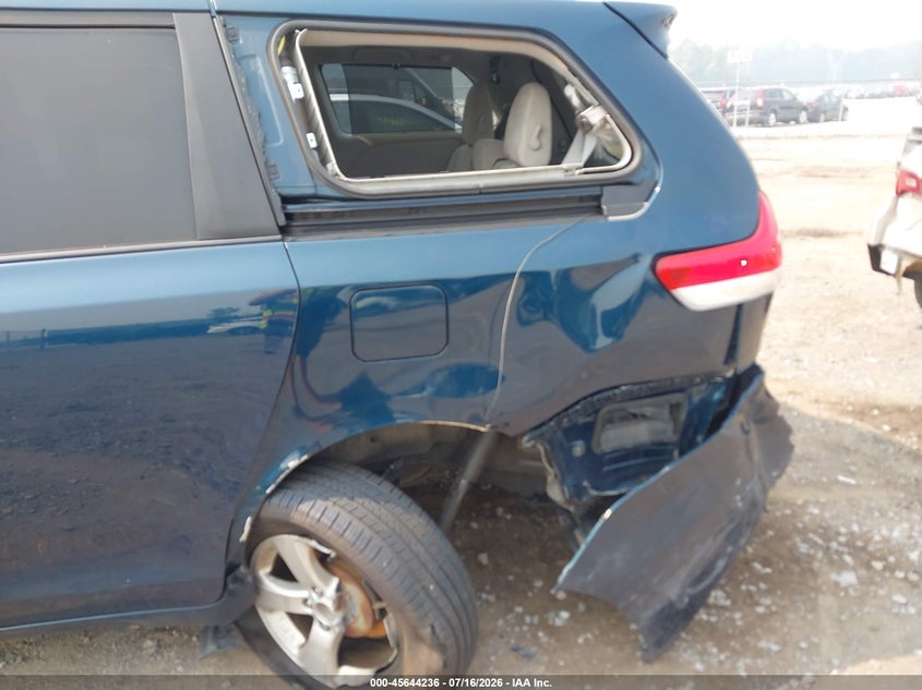 2011 Toyota Sienna VIN 5TDKK3DC0BS156600 IAAI salvage auction — LEFT REAR, Mv-907A (New York), sold $925 on 2026-07-28 (photo 6)