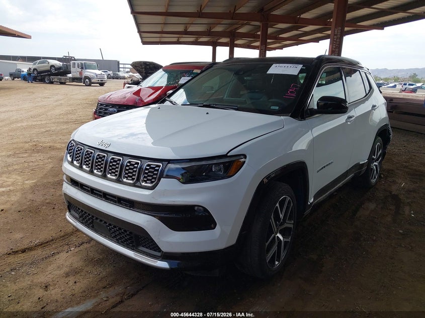 2025 Jeep Compass VIN 3C4NJDCN6ST615935 IAAI salvage auction — REAR END, Enterprise Vehicles Clear Only (Utah), sold $12,650 on 2026-07-28 (photo 2)