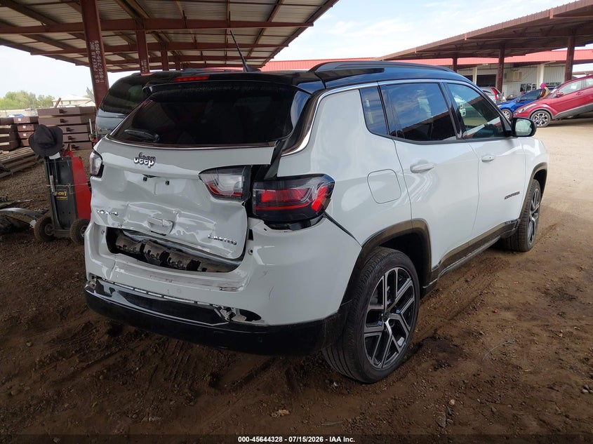 2025 Jeep Compass VIN 3C4NJDCN6ST615935 IAAI salvage auction — REAR END, Enterprise Vehicles Clear Only (Utah), sold $12,650 on 2026-07-28 (photo 4)