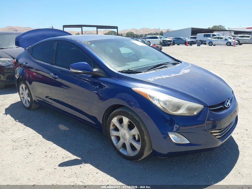 2013 Hyundai Elantra VIN KMHDH4AE8DU689243 IAAI salvage auction — REAR END, Salvage (California), sold $1,525 on 2026-07-30 (photo 1)