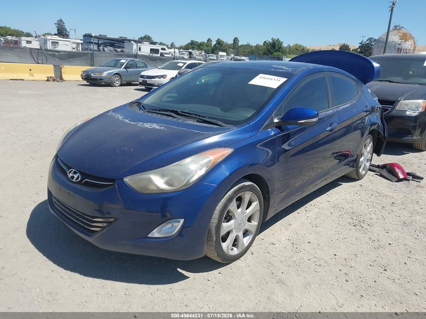 2013 Hyundai Elantra VIN KMHDH4AE8DU689243 IAAI salvage auction — REAR END, Salvage (California), sold $1,525 on 2026-07-30 (photo 2)