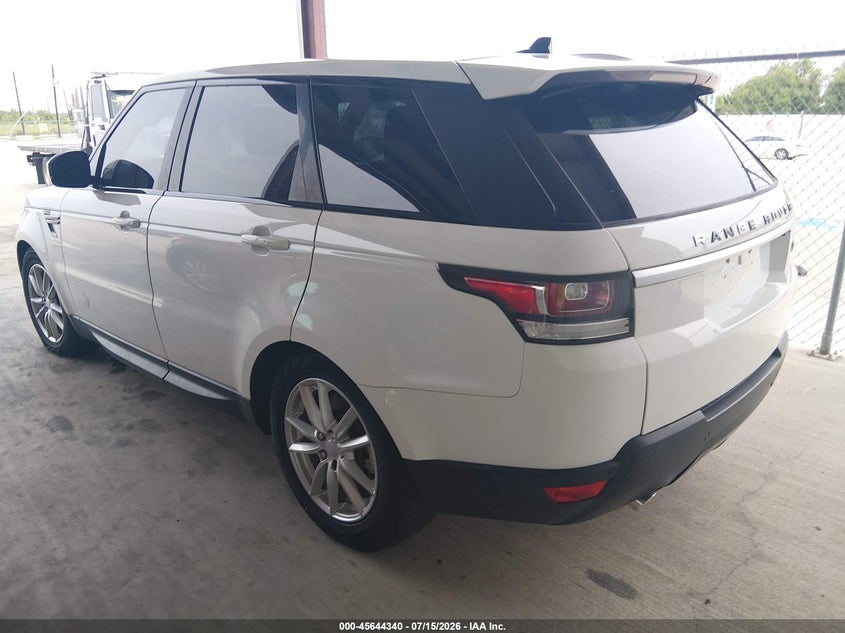 2016 Land rover Range rover sport VIN SALWG2KF0GA598395 IAAI salvage auction — UNKNOWN, Original (Texas), sold $7,500 on 2026-07-31 (photo 3)