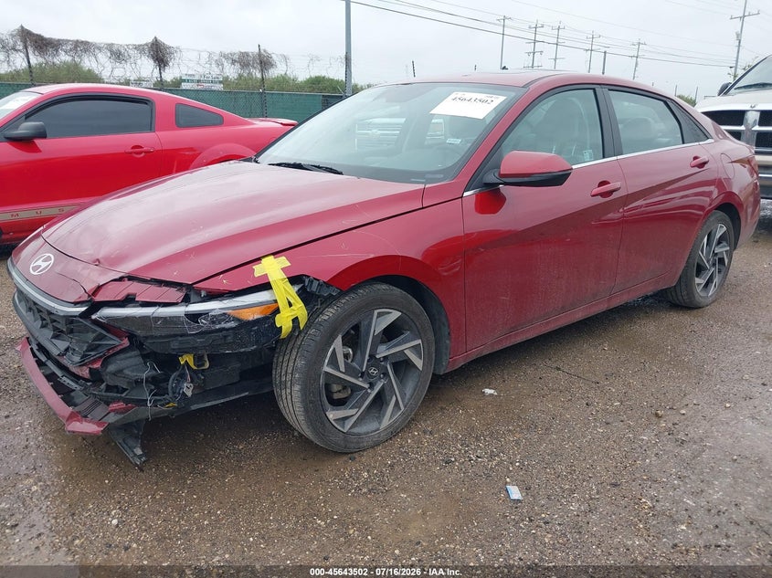 2025 Hyundai Elantra VIN KMHLP4DGXSU895141 IAAI salvage auction — LEFT FRONT, Enterprise Vehicles Clear Only (Texas), sold $13,900 on 2026-07-27 (photo 2)