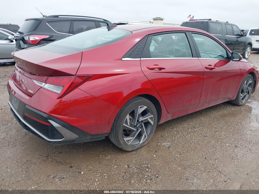 2025 Hyundai Elantra VIN KMHLP4DGXSU895141 IAAI salvage auction — LEFT FRONT, Enterprise Vehicles Clear Only (Texas), sold $13,900 on 2026-07-27 (photo 4)