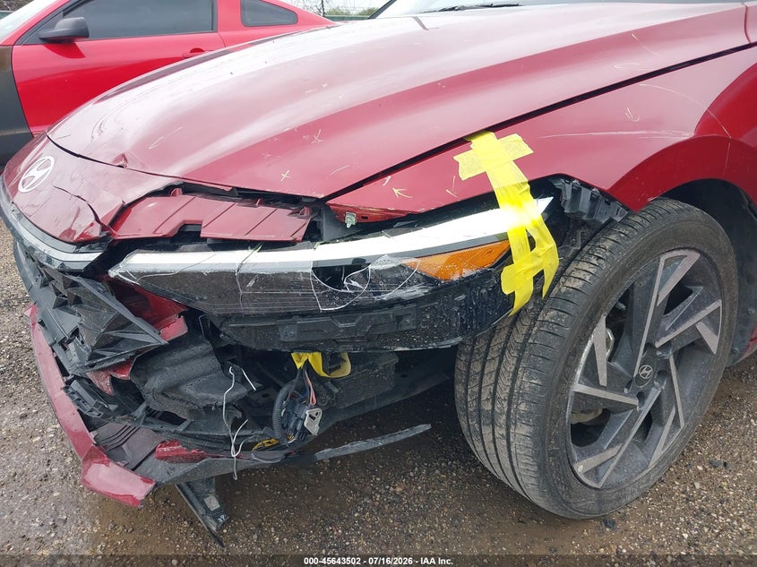 2025 Hyundai Elantra VIN KMHLP4DGXSU895141 IAAI salvage auction — LEFT FRONT, Enterprise Vehicles Clear Only (Texas), sold $13,900 on 2026-07-27 (photo 6)