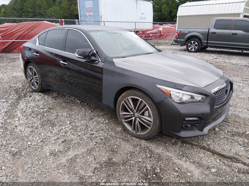 2017 Infiniti Q50 VIN JN1EV7AR9HM830609 IAAI salvage auction — ALL OVER, Salvage (Pennsylvania), sold $1,050 on 2026-07-31 (photo 1)