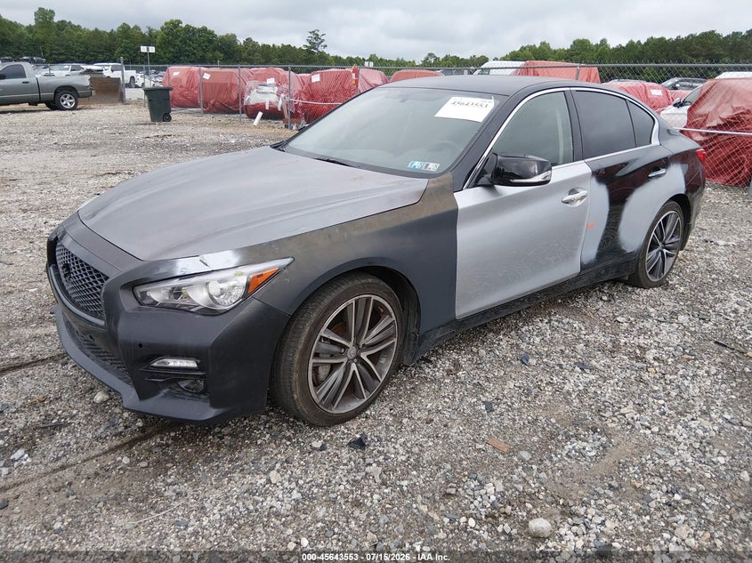 2017 Infiniti Q50 VIN JN1EV7AR9HM830609 IAAI salvage auction — ALL OVER, Salvage (Pennsylvania), sold $1,050 on 2026-07-31 (photo 2)