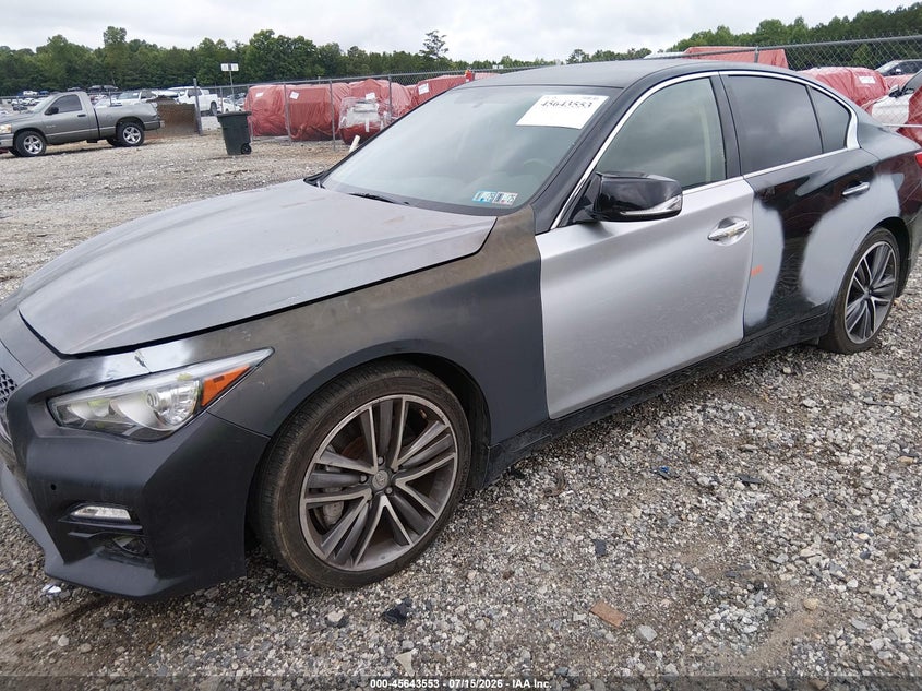2017 Infiniti Q50 VIN JN1EV7AR9HM830609 IAAI salvage auction — ALL OVER, Salvage (Pennsylvania), sold $1,050 on 2026-07-31 (photo 6)