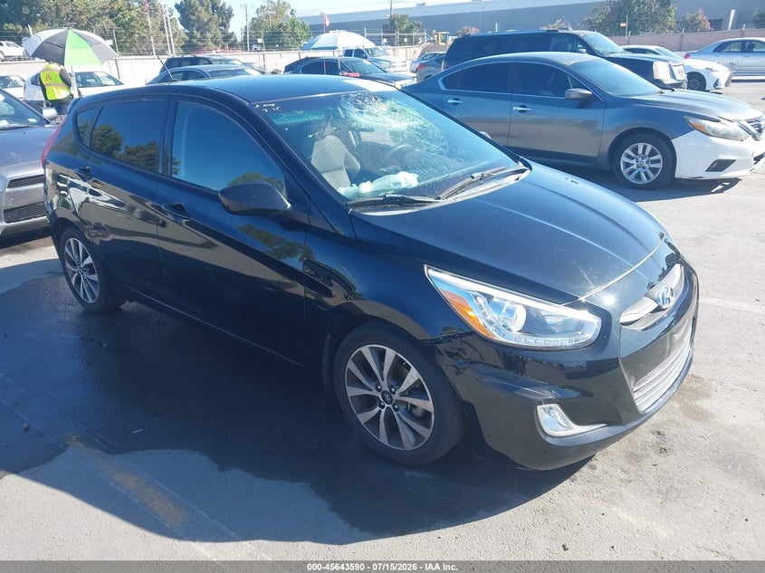 2017 Hyundai Accent VIN KMHCU5AEXHU355380 IAAI salvage auction — NORMAL WEAR, Clear - Dealer Only (California), sold $825 on 2026-07-29 (photo 1)