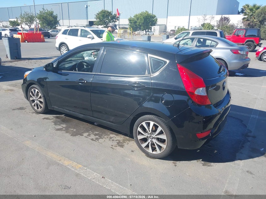 2017 Hyundai Accent VIN KMHCU5AEXHU355380 IAAI salvage auction — NORMAL WEAR, Clear - Dealer Only (California), sold $825 on 2026-07-29 (photo 3)