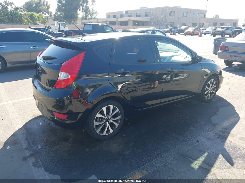 2017 Hyundai Accent VIN KMHCU5AEXHU355380 IAAI salvage auction — NORMAL WEAR, Clear - Dealer Only (California), sold $825 on 2026-07-29 (photo 4)